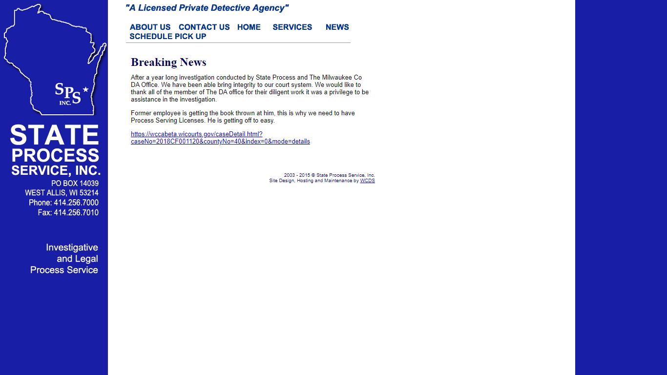 Wisconsin Investigators - State Process Service